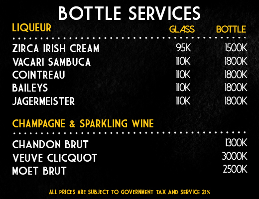 Bottle Service Lxxy