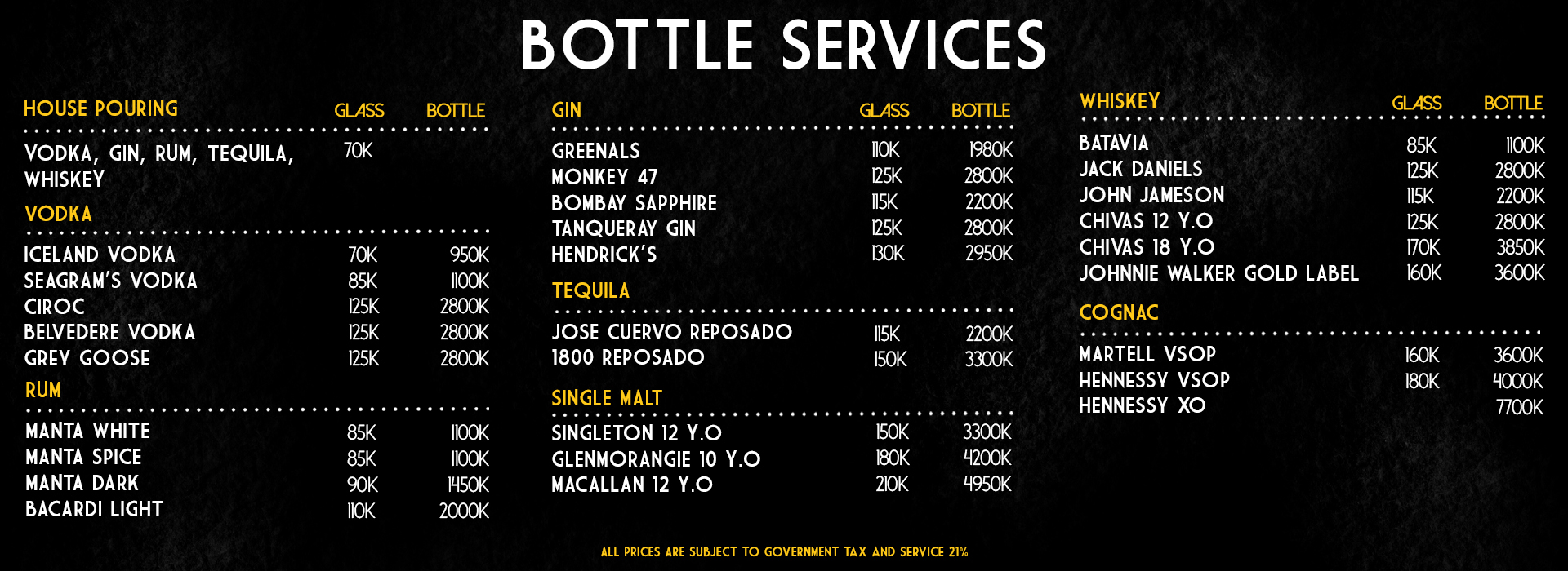 lxxy bottle services